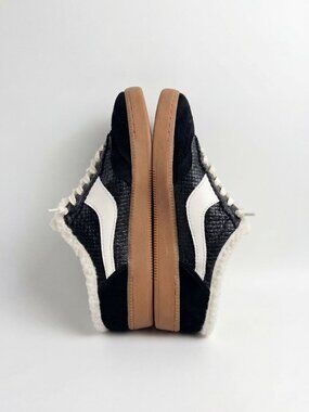 DOLCE VITA - Notice Slide Plush Sneakers Black Woven Leather, 6